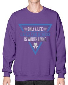 Only a life lived for others is worth living Style 39# - volunteer- Sweatshirt - Crew
