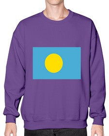 Palau 1567# - world flags- Sweatshirt - Crew