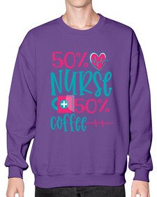 Percent Nurse Percent Coffee Style 1306# - nurse- Sweatshirt - Crew