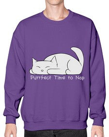 Perfect Time to Nap - cats- Sweatshirt - Crew