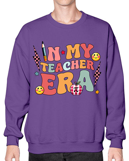 Personalized Teacher Era Sublimation 17# - pi- Sweatshirt - Crew