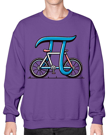 Pi Bicycle Sublimation Design 33# - pi- Sweatshirt - Crew