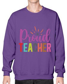 Proud Teacher 1343# - teacher- Sweatshirt - Crew