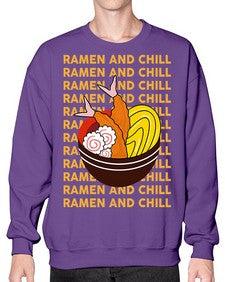 Ramen and Chill 1493# - Ramen- Sweatshirt - Crew