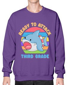 Ready to Attack third Grade 715# - third grade- Sweatshirt - Crew