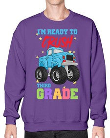 Ready to Crush third Grade 722# - third grade- Sweatshirt - Crew