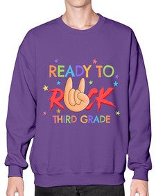Ready to Rock third Grade 737# - third grade- Sweatshirt - Crew