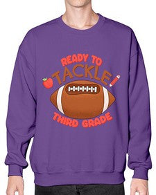 Ready to tackle third Grade 747# - third grade- Sweatshirt - Crew