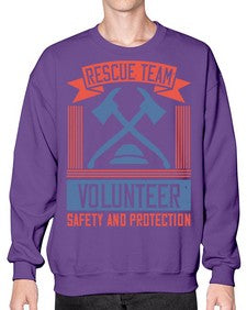 Rescue Team Volunteer Safety And Protection Style 33# - volunteer- Sweatshirt - Crew