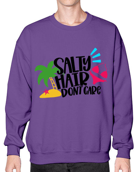 Salty Hair Dont Care Style 29# - summer- Sweatshirt - Crew