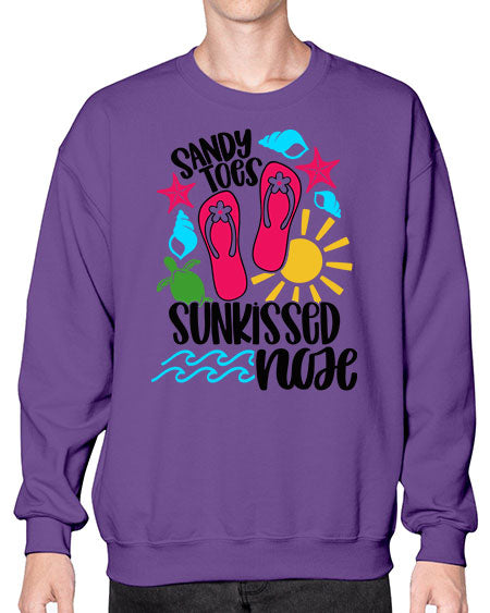 Sandy Toes Sunkissed Nose Style 27# - summer- Sweatshirt - Crew