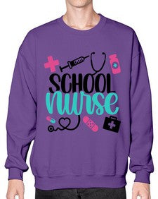 School Nurse Style Style 1378# - nurse- Sweatshirt - Crew