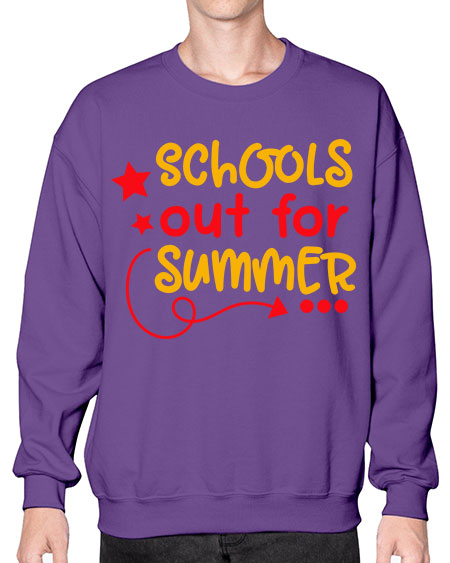 SchoolsOutSummer 83# - summer- Sweatshirt - Crew