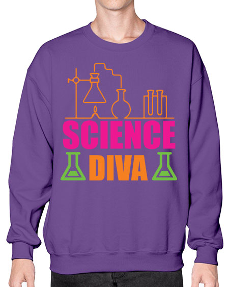 Science Diva 127# - general science- Sweatshirt - Crew
