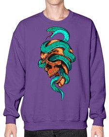 Snake 207# - cartoon animals- Sweatshirt - Crew