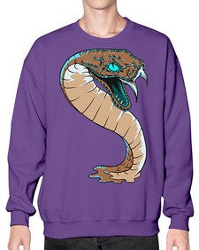 Snake 209# - cartoon animals- Sweatshirt - Crew