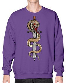 Snake 211# - cartoon animals- Sweatshirt - Crew