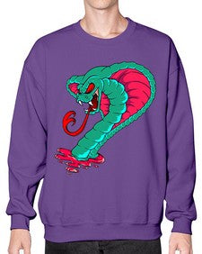 Snake 215# - cartoon animals- Sweatshirt - Crew