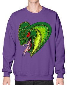 Snake 220# - cartoon animals- Sweatshirt - Crew