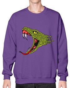 Snake 221# - cartoon animals- Sweatshirt - Crew