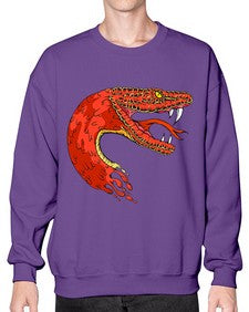 Snake 223# - cartoon animals- Sweatshirt - Crew