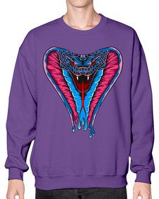 Snake 224# - cartoon animals- Sweatshirt - Crew