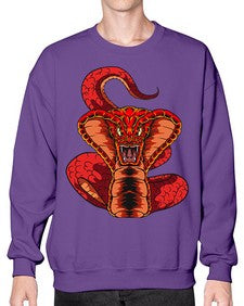 Snake 225# - cartoon animals- Sweatshirt - Crew