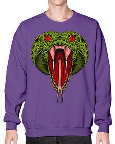 Snake 229# - cartoon animals- Sweatshirt - Crew