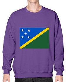 Solomon Islands 1855# - world flags- Sweatshirt - Crew