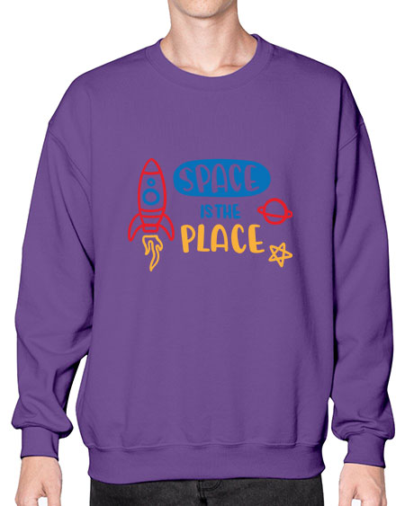 Spaceistheplace 11# - space- Sweatshirt - Crew