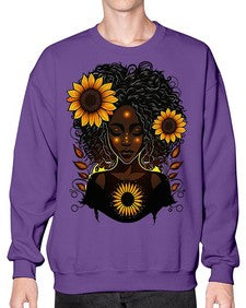 Sparkling Black Girl Design 13# - black girls or women- Sweatshirt - Crew