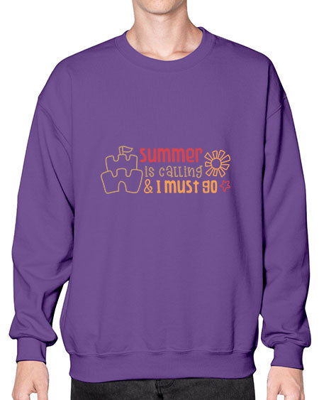Summer is calling and I must go 13# - summer- Sweatshirt - Crew