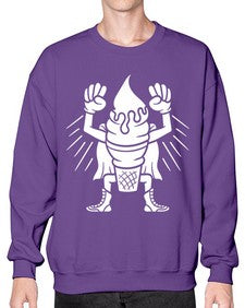 Super ice cream 246# - cartoon food- Sweatshirt - Crew