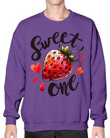 Sweet One Strawberry 1597# - strawberry- Sweatshirt - Crew