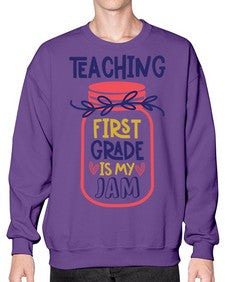 Teaching First Grade 932# - first grade- Sweatshirt - Crew