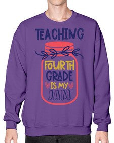 Teaching Fourth Grade 933# - fourth grade- Sweatshirt - Crew