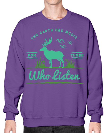 The Earth Has Music 15# - nature- Sweatshirt - Crew