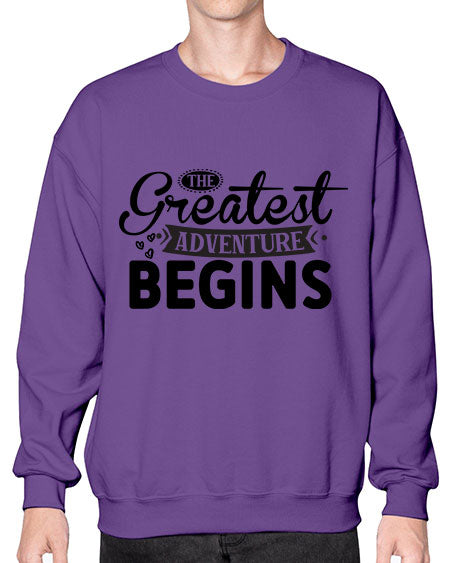 The Greatest Adventure Begins 456# - kids- Sweatshirt - Crew