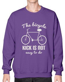 The bicycle kick is not easy to do 3# - bicycle- Sweatshirt - Crew
