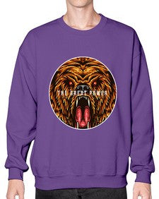 The great power of bear 250# - cartoon animals- Sweatshirt - Crew