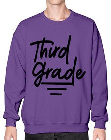 Third Grade 947# - third grade- Sweatshirt - Crew