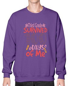 ThirdGrade survived one hundred days of me 981# - one hundred days- Sweatshirt - Crew
