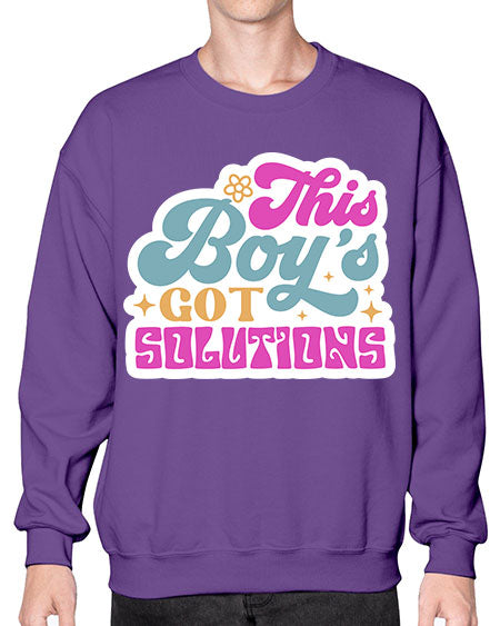 This boys got solutions 19# - general science- Sweatshirt - Crew