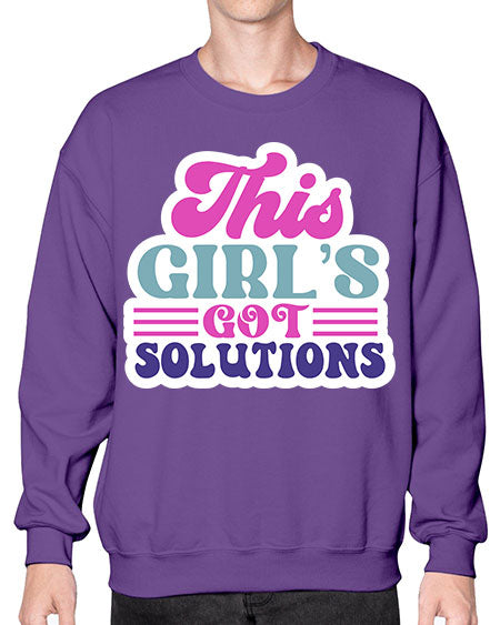This girls got solutions 16# - general science- Sweatshirt - Crew
