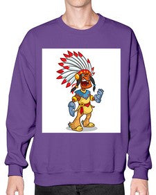 Thnksgvngindian 254# - cartoon general- Sweatshirt - Crew