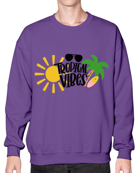 Tropical Vibes Style 9# - summer- Sweatshirt - Crew