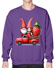 Truck Gnome Strawberries 1673# - strawberry- Sweatshirt - Crew