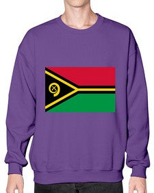 Vanuatu 2052# - world flags- Sweatshirt - Crew