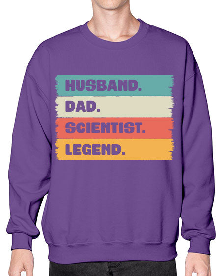 VintageHusbandDadScientistLegendScientistSkinite Scientist Skinite 14# - general science- Sweatshirt - Crew