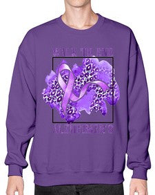 Walk o End AlzheimerS Purple Ribbon 220# - alzheimers- Sweatshirt - Crew